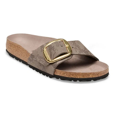 Madrid Big Buckle krajta šedobéžová