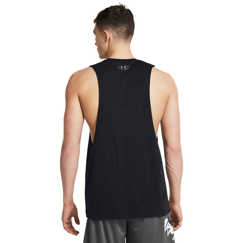 UA Left Chest Cut-Off, černá
