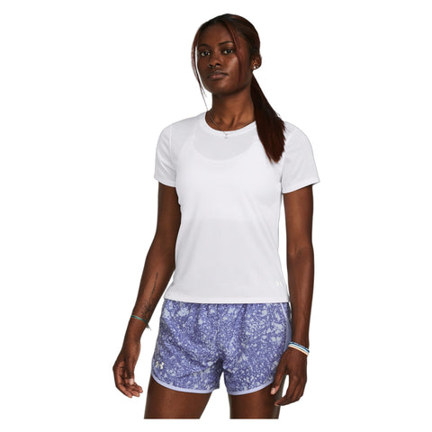 UA Launch Shortsleeve White | Reflective