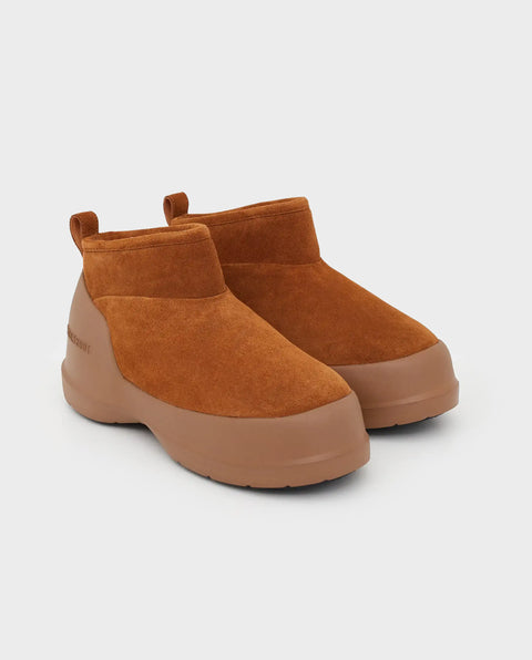 Luna Low Boot Suede Cognac
