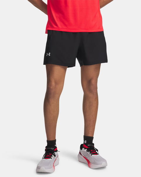 UA Launch 5'' Shorts Schwarz