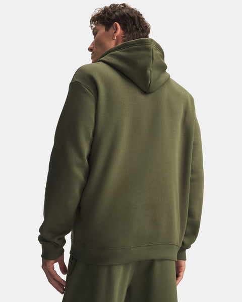 UA Rival Flc Hoodie Green | Marine OD Green