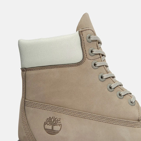 Premium 6 Inch Lace Up Waterproof Boot Medium Grey Light Green