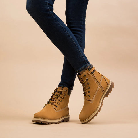 Courma Kid Mid Lace Boot Wheat