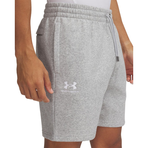 UA Icon Fleece Short  Mod Gray Light Heather