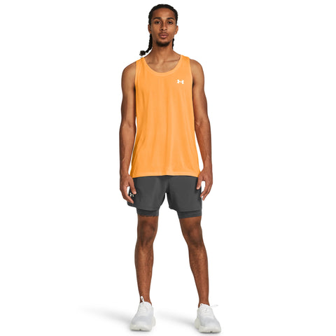 UA Launch 5 2-in-1 Shorts Castlerock