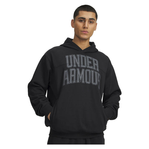 UA Rival LW Graphic Hoodie Black